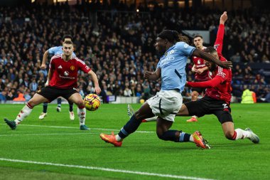Manchester City 'den Jeremy Doku Premier League maçında Manchester City ile Manchester United arasında 15 Aralık 2024' te Etihad Stadyumu 'nda karşı karşıya geldi.
