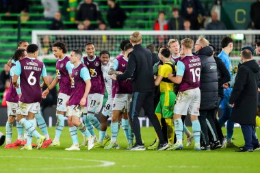 Burnley ve Norwich City oyuncuları, 15 Aralık 2024 'te Norwich City, Norwich Road, Norwich' te Burnley 'e karşı oynanan Sky Bet Şampiyonası maçı sonrasında kavga ettiler.