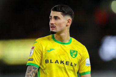 Norwich City 'den Borja Sainz, 15 Aralık 2024' te Norwich City, Norwich Road 'da Burnley' e karşı oynanan Gökyüzü İddia Şampiyonası maçına bakıyor.