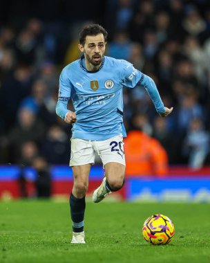 Manchester City 'den Bernardo Silva Premier League maçında Manchester City ile Manchester United arasında 15 Aralık 2024' te Etihad Stadyumu 'nda bir ara verdi.