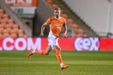 Blackpool 'dan Jordan Rhodes 17 Aralık 2024' te Bloomfield Road, Blackpool 'da oynanan Blackpool-Aston Villa maçı sırasında