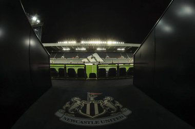 A general view of St James Park ahead of the Carabao Cup Quarter Final Newcastle United vs Brentford at St. James's Park, Newcastle, United Kingdom, 18th December 2024 clipart