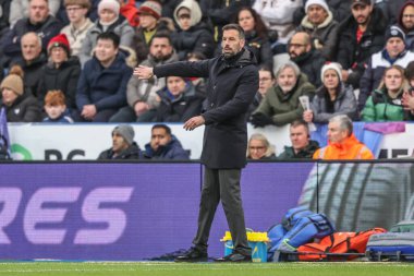 Leicester City 'nin Ruud van Nistelrooy teknik direktörü 22 Aralık 2024' te King Power Stadyumu 'nda Leicester City, Wolverhampton Wanderers' a karşı oynanan Premier League maçında takımına talimat verir.