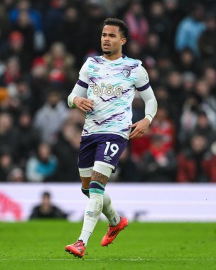 22 Aralık 2024 'te Old Trafford, Manchester, İngiltere' de oynanan Premier League karşılaşmasında Bournemouth 'dan Justin Kluivert