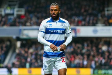 Kenneth Paal of Queens Park Rangers reacts during the Sky Bet Championship match Queens Park Rangers vs Preston North End at Matrade Loftus Road, London, United Kingdom, 21st December 2024 clipart