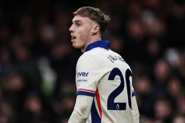 Chelsea 'den Cole Palmer, 22 Aralık 2024' te Goodison Park, Liverpool 'da oynanan Premier League maçında Everton Chelsea' ye karşı.