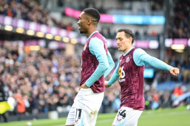 Burnley 'li Jaidon Anthony, 21 Aralık 2024' te Burnley, Burnley, İngiltere Turf Moor 'da Watford' a karşı oynadığı Sky Bet Şampiyonası 'nda açılış golünü kutluyor.