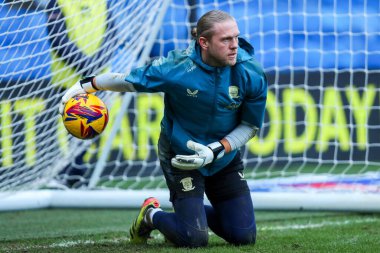 David Cornell of Preston North End warms up prior to the Sky Bet Championship match Queens Park Rangers vs Preston North End at Matrade Loftus Road, London, United Kingdom, 21st December 2024 clipart