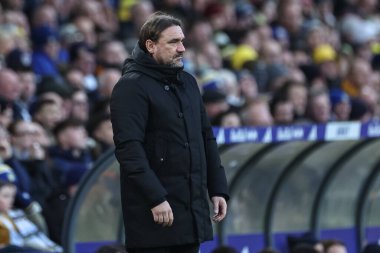Leeds United takımının Daniel Farke teknik direktörü Leeds United ile Oxford United maçında Leeds Road, Leeds, İngiltere 'de 21 Aralık 2024' te karşılaştı.