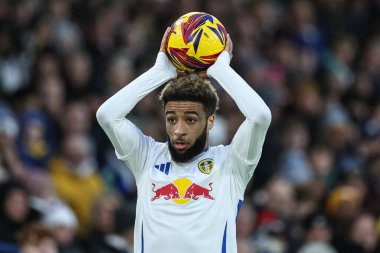 Leeds United takımından Jayden Bogle, 21 Aralık 2024 'te Leeds Road, Leeds, İngiltere' de oynanan Sky Bet Şampiyonası maçında Leeds United 'ın Oxford United' a karşı oynadığı maça katıldı.