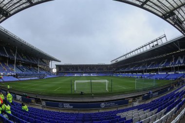 Goodison Park 'ın 22 Aralık 2024' te Goodison Park, Liverpool 'da oynanan Premier Lig karşılaşması öncesinde Everton ve Chelsea maçının genel görünümü
