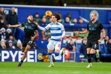 Preston North End 'den Kaine Kesler-Hayden, Queens Bet Şampiyonası' nda Queens Park Rangers - Preston North End maçında Queens Park Rangers - Matrade Loftus Road, Londra, 21 Aralık 2024