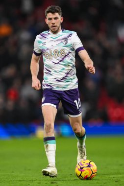Bournemouth 'dan Ryan Christie 22 Aralık 2024' te Old Trafford, Manchester, İngiltere 'de oynanan Premier League maçında Manchester United Bournemouth' a karşı