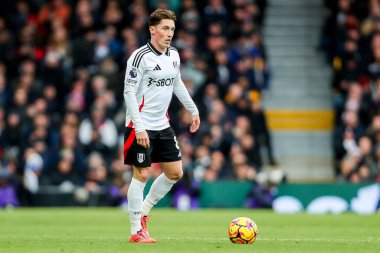 Harry Wilson of Fulham runs with the ball during the Premier League match Fulham vs Southampton at Craven Cottage, London, United Kingdom, 22nd December 2024 clipart