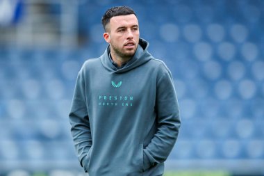 Preston North End 'den Sam Greenwood, 21 Aralık 2024' te Londra Matrade Loftus Road 'da Queens Park Rangers ve Preston North End maçından önce Matrade Loftus Road' a vardı.
