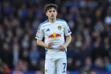 Leeds United takımından Dan James, Leeds United ile Oxford United maçında 21 Aralık 2024 'te Elland Road, Leeds, İngiltere' de karşılaştı.