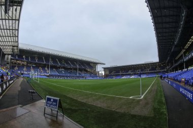 Goodison Park 'ın 22 Aralık 2024' te Goodison Park, Liverpool 'da oynanan Premier Lig karşılaşması öncesinde Everton ve Chelsea maçının genel görünümü