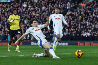 Leeds United takımından Dan James, 21 Aralık 2024 'te Leeds Road, Leeds, Birleşik Krallık' ta oynanan Sky Bet Şampiyonası maçında 1-0 berabere kaldı.