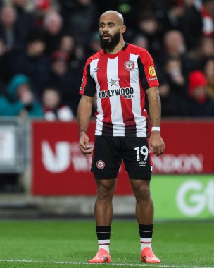Brentford 'dan Bryan Mbeumo Premier League maçı sırasında Brentford Nottingham Forest' a karşı Gtech Community Stadyumu, Londra, 21 Aralık 2024