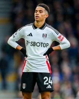 Fulham 'dan Joshua King 22 Aralık 2024' te Craven Cottage, Londra, İngiltere 'de oynanan Premier League maçında Fulham ve Southampton maçına bakıyor.