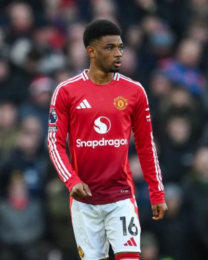 Manchester United 'ın 22 Aralık 2024' te Old Trafford, Manchester, İngiltere 'de oynadığı Premier League maçında Amad Diallo ile Bournemouth karşı karşıya geldi.