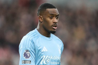 Nottingham Ormanı 'ndan Callum Hudson-Odoi Premier League maçı sırasında Brentford Nottingham Ormanı' na karşı Gtech Community Stadyumu, Londra, 21 Aralık 2024