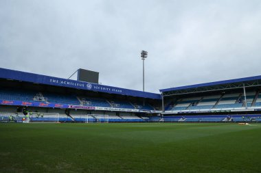 21 Aralık 2024 'te Londra Matrade Loftus Yolu' nda Queens Park Rangers ve Preston North End arasındaki Sky Bet Şampiyonası öncesi Matrade Loftus Yolu 'nun genel görüntüsü.