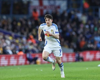 Leeds United takımından Dan James, Leeds United ile Oxford United maçında 21 Aralık 2024 'te Elland Road, Leeds, İngiltere' de karşılaştı.