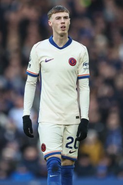 Chelsea 'den Cole Palmer, 22 Aralık 2024' te Goodison Park, Liverpool 'da oynanan Premier League maçında Everton Chelsea' ye karşı.