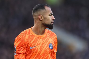 22 Aralık 2024 'te Goodison Park, Liverpool' da Chelsea 'ye karşı oynanan Premier Lig karşılaşmasında Chelsea' den Robert Snchez