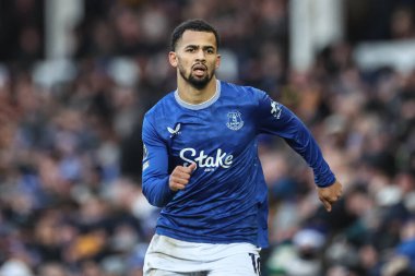 Everton 'dan Iliman Ndiaye Premier Lig maçı sırasında Everton, Chelsea' ye karşı Goodison Park, Liverpool, 22 Aralık 2024