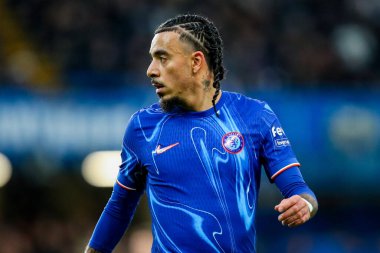 Chelsea 'li Malo Gusto Premier Lig karşılaşmasında Chelsea Fulham' a karşı Stamford Bridge, Londra, Birleşik Krallık 'ta 26 Aralık 2024' te seyrediyor.