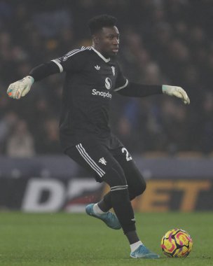 Manchester United takımından Andr Onana, Premier League maçında Wolverhampton Wanderers, Manchester United 'a karşı Molineux, Wolverhampton, Birleşik Krallık' ta 26 Aralık 2024 'te
