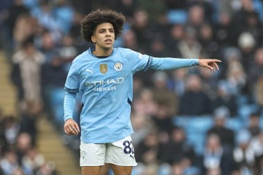 Manchester City 'den Rico Lewis 26 Aralık 2024' te Etihad Stadyumu 'nda oynanan Premier League karşılaşmasında tepki gösterdi.
