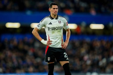 Fulham 'dan Sasa Lukiç Premier Lig karşılaşmasında Chelsea' ye karşı Fulham Stamford Köprüsü, Londra, Birleşik Krallık, 26 Aralık 2024