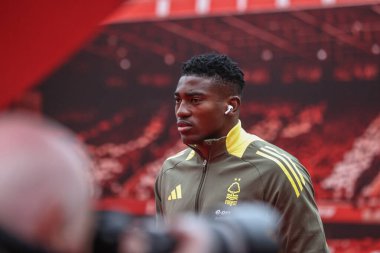 Nottingham Ormanı 'ndan Taiwo Awoniyi, Nottingham Ormanı' nın Tottenham Hotspur 'a karşı oynadığı 26 Aralık 2024 tarihli Premier League maçı sırasında İngiltere' nin Nottingham şehrinde geldi.