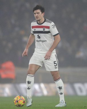Manchester United takımından Harry Maguire, Premier League maçında Wolverhampton Wanderers, Manchester United 'a karşı Molineux, Wolverhampton, Birleşik Krallık' ta 26 Aralık 2024