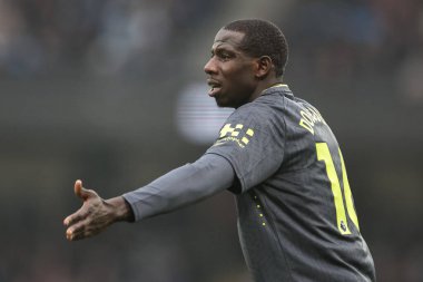 Abdoulaye Doucour of Everton reacts during the Premier League match Manchester City vs Everton at Etihad Stadium, Manchester, United Kingdom, 26th December 2024