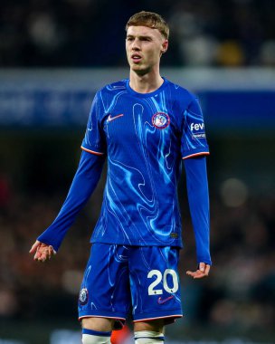 Cole Palmer of Chelsea reacts during the Premier League match Chelsea vs Fulham at Stamford Bridge, London, United Kingdom, 26th December 2024 clipart