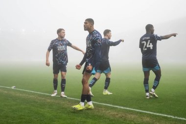 Blackpool takımından Ashley Fletcher, Wrexham 'a karşı Blackpool maçında 26 Aralık 2024' te Wrexham 'ın Wrexham Cae Ras, Wrexham, İngiltere' de 0-1 kazanmasını kutluyor.