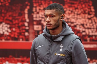 Tottenham Hotspur 'dan Brandon Austin, Premier Lig maçı sırasında Nottingham Forest, Tottenham Hotspur' a karşı City Ground, Nottingham, Birleşik Krallık 'ta 26 Aralık 2024' te geldi.