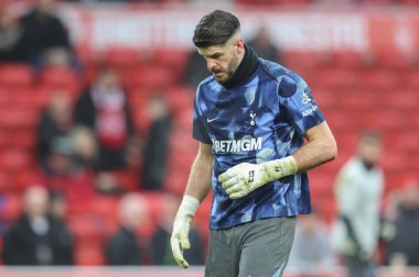 Tottenham Hotspur 'dan Fraser Forster Premier League maçında ısınma turunda Nottingham Forest Tottenham Hotspur' a karşı City Ground, Nottingham, Birleşik Krallık, 26 Aralık 2024 'te