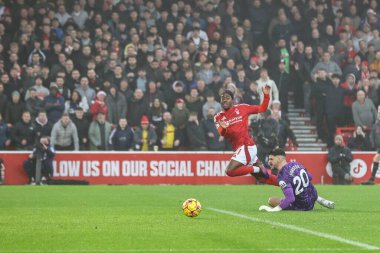 Nottingham Ormanı 'ndan Anthony Elanga Premier Lig maçında Nottingham Forest Tottenham Hotspur' a karşı 26 Aralık 2024 'te City Ground, Nottingham, İngiltere' de 1-0 berabere kaldı.