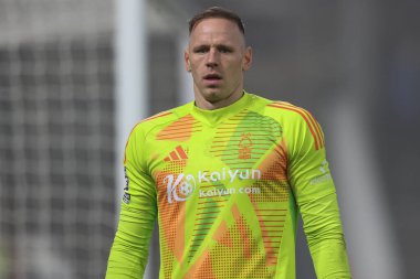 Nottingham Ormanı 'ndan Matz Sels Premier League maçı sırasında Nottingham Forest Tottenham Hotspur' a karşı City Ground, Nottingham, Birleşik Krallık 'ta 26 Aralık 2024
