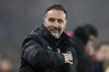 Wolverhampton Wanderers 'ın koçu Vitor Pereira Premier League maçında Wolverhampton Wanderers, Manchester United' a karşı Molineux, Wolverhampton, Birleşik Krallık, 26 Aralık 2024