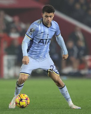 Tottenham Hotspur 'dan Brennan Johnson Premier Lig maçı sırasında Nottingham Forest Tottenham Hotspur' a karşı City Ground, Nottingham, Birleşik Krallık, 26 Aralık 2024
