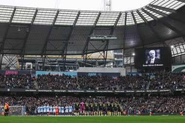 Premier Lig maçında Sven-Gran Eriksson 'un Manchester City ile Everton arasındaki Etihad Stadyumu maçı 26 Aralık 2024