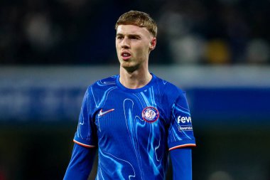 Chelsea 'den Cole Palmer 26 Aralık 2024' te Stamford Bridge, Londra 'da oynanan Premier League karşılaşmasında tepki gösterdi.