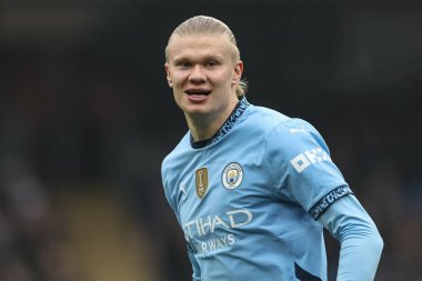 Erling Haaland of Manchester City during the Premier League match Manchester City vs Everton at Etihad Stadium, Manchester, United Kingdom, 26th December 2024 clipart