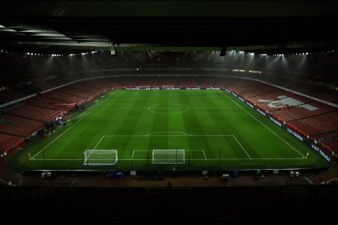 Arsenal 'in evi olan Emirates Stadyumu' nda, 27 Aralık 2024 'te Emirates Stadyumu' nda oynanan Premier League maçı öncesinde Arsenal ve Ipswich Town arasında genel bir manzara var.